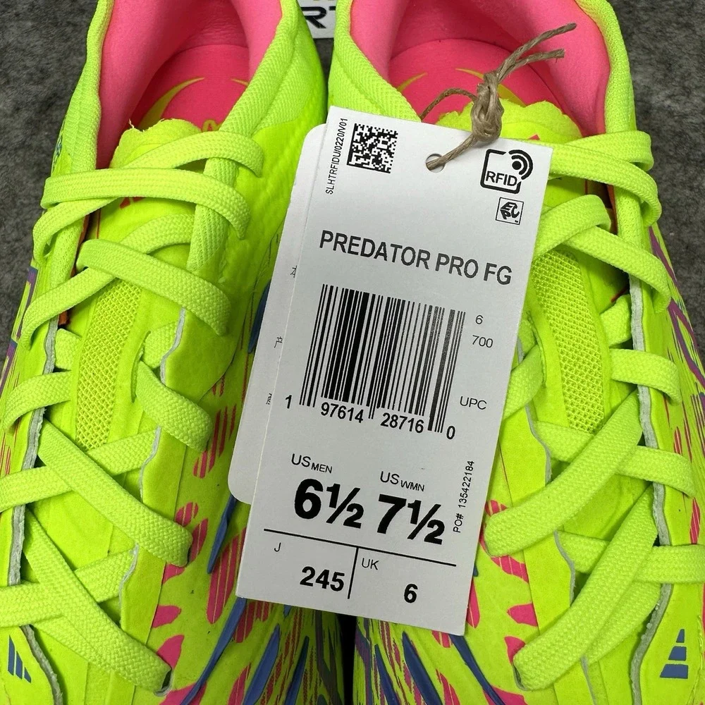 Adidas Predator 24 Pro FG Soccer Cleats Mens Sz 6.5 Mystic Victory Pack JH6467